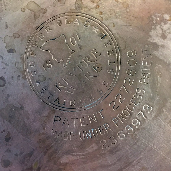 Vintage Revere Ware copper bottom stainless   1 quart saucepan with lid - Picture 2 of 9